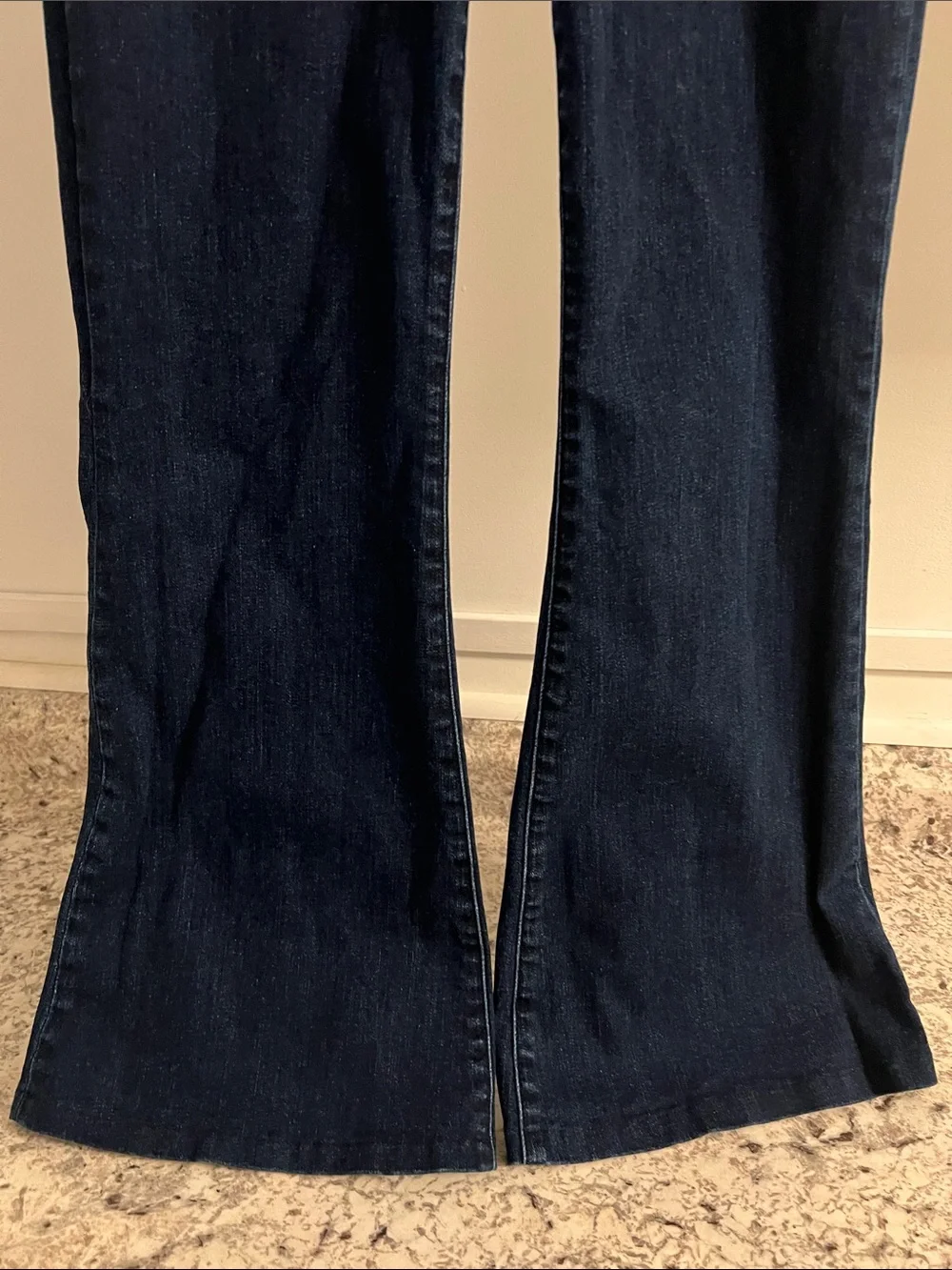 J Brand Dark High Waist Trouser Wide Flare Leg Jeans
